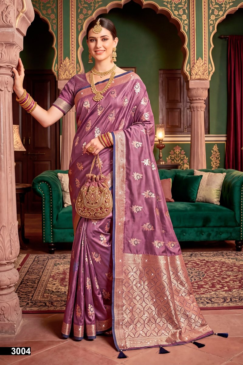 Umang Satin Saroski Vol 3 By Saroj Satin Silk Wedding Saree 